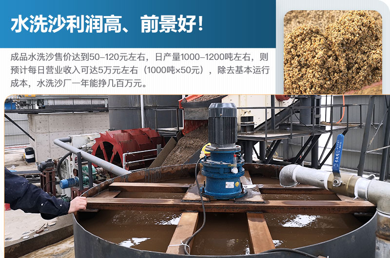 水洗砂的原料是什么？水洗沙一年能掙多少錢？