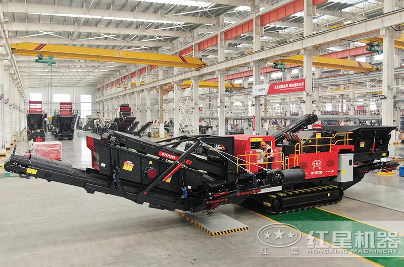 履帶式移動(dòng)破碎車圖片，制造車間