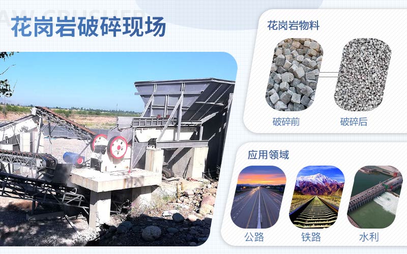 花崗巖破碎用什么機(jī)器？配置一套花崗巖破碎設(shè)備需要多少錢?
